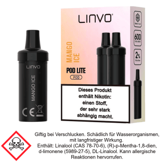 Pod Lite Mango Ice 20 mg/ml (2 Stück) - Linvo