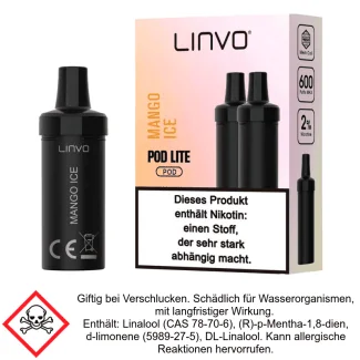 Pod Lite Mango Ice 20 mg/ml (2 Stück) - Linvo