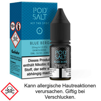 Pod Salt - Blue Berg - Nikotinsalz Liquid 20 mg/ml