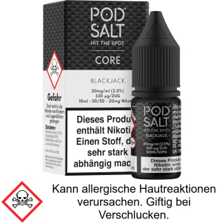 Pod Salt Core - Blackjack - Nikotinsalz Liquid 20 mg/ml