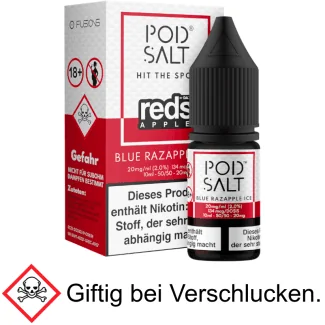 Pod Salt Fusion - Blue Razapple Ice - Nikotinsalz Liquid 20 mg/ml