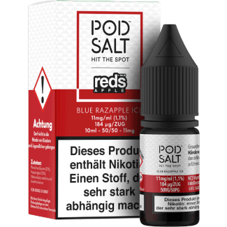 Pod Salt Fusion - Blue Razapple Ice - Nikotinsalz Liquid 