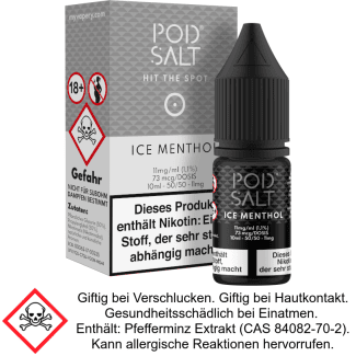 Pod Salt - Ice Menthol - Nikotinsalz Liquid 11 mg/ml