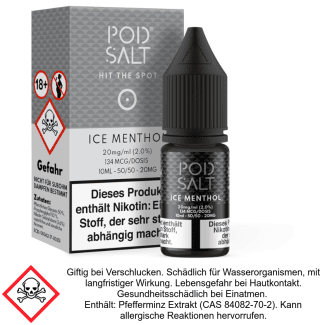 Pod Salt - Ice Menthol - Nikotinsalz Liquid 20 mg/ml