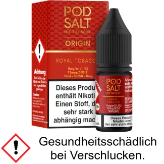 Pod Salt Origin - Royal Tobacco - Nikotinsalz Liquid 11 mg/ml