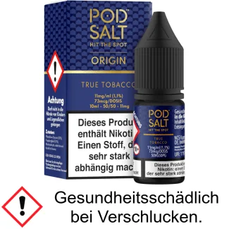 Pod Salt Origin - True Tobacco - Nikotinsalz Liquid 11 mg/ml