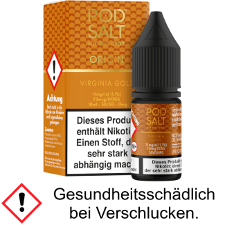 Pod Salt Origin - Virginia Gold - Nikotinsalz Liquid 11 mg/ml
