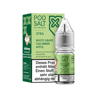 Pod Salt X - White Grape Cucumber Apple - Nikotinsalz Liquid