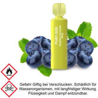 Pura 600 Blueberry Lemonade 20 mg/ml - Einweg E-Zigarette