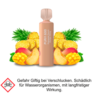 Pura 600 Pineapple Peach Mango 20 mg/ml - Einweg E-Zigarette