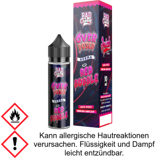 Red Bubble - Juicd - Aroma Overdosed 10 ml -Bad Candy Liquids 