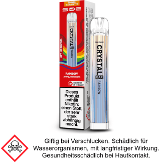 SKE - Crystal Bar Einweg E-Zigarette - Rainbow 20 mg/ml