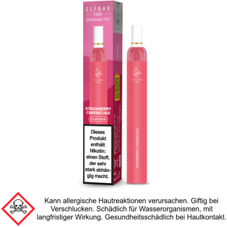 Strawberry Cheesecake Elf Bar Filter T600 Einweg E-Zigarette