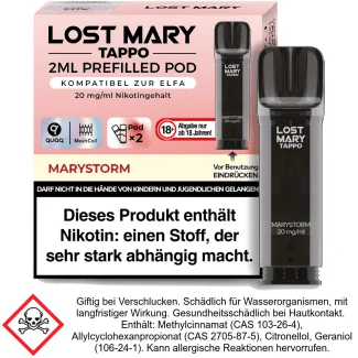 Tappo Liquid Pod Marystorm 20mg/ml (2 Stück pro Packung) - Lost Mary
