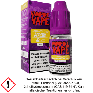 Vampire Vape - Dessert Collection - Caramelised Banana Pancake E-Zigaretten Liquid 6 mg/ml