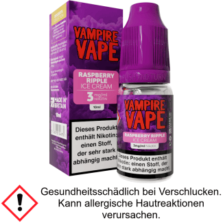Vampire Vape - Dessert Collection - Raspberry Ripple Ice Cream E-Zigaretten Liquid 3 mg/ml