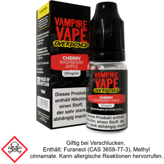Vampire Vape - Overdosed - Cherry Raspberry Apple - Nikotinsalz Liquid 20 mg/ml