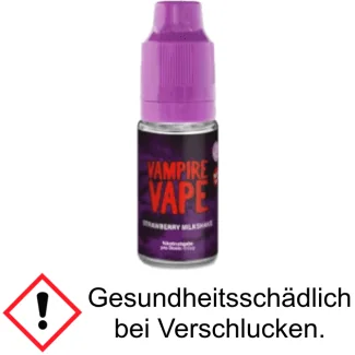 Vampire Vape - Strawberry Milkshake E-Zigaretten Liquid 12 mg/ml