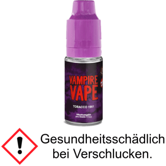 Vampire Vape - Tobacco 1961 E-Zigaretten Liquid 3 mg/ml