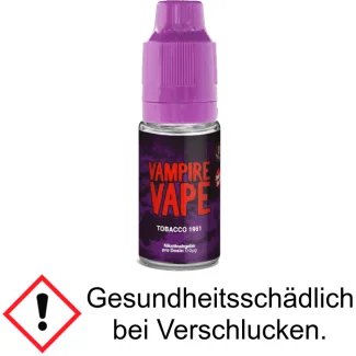 Vampire Vape - Tobacco 1961 E-Zigaretten Liquid 3 mg/ml