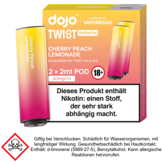 Vaporesso - Dojo - Twist Pod Cherry Peach Lemonade 20 mg/ml (2 Stück pro Packung)