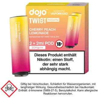 Vaporesso - Dojo - Twist Pod Cherry Peach Lemonade 20 mg/ml (2 Stück pro Packung)