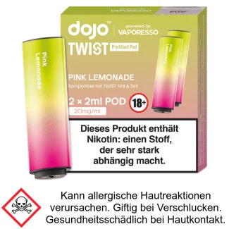 Vaporesso - Dojo - Twist Pod Pink Lemonade 20 mg/ml (2 Stück pro Packung)