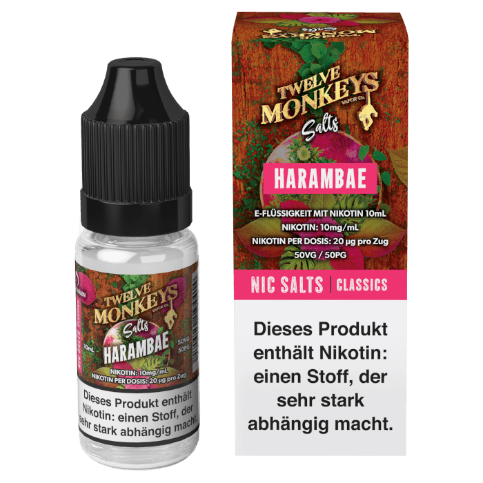 Twelve Monkeys - Harambae - Nikotinsalz Liquid 10 mg/ml