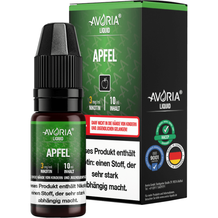 Avoria - Apfel E-Zigaretten Liquid 0 mg/ml
