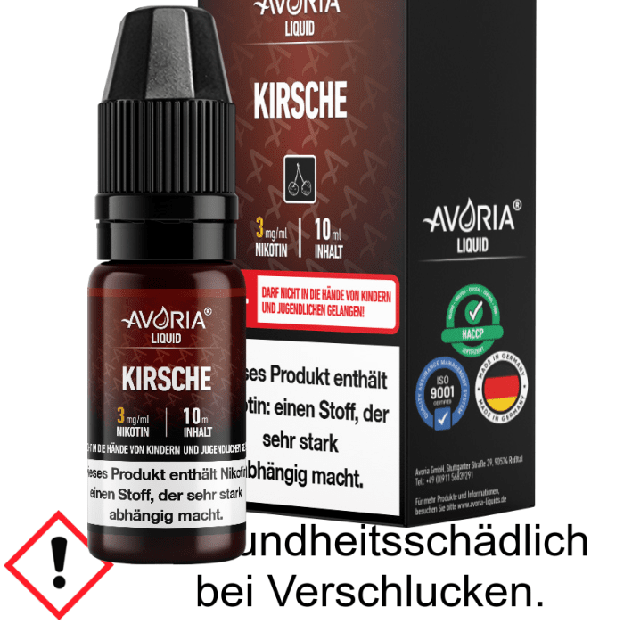 Avoria - Kirsche E-Zigaretten Liquid 12 mg/ml