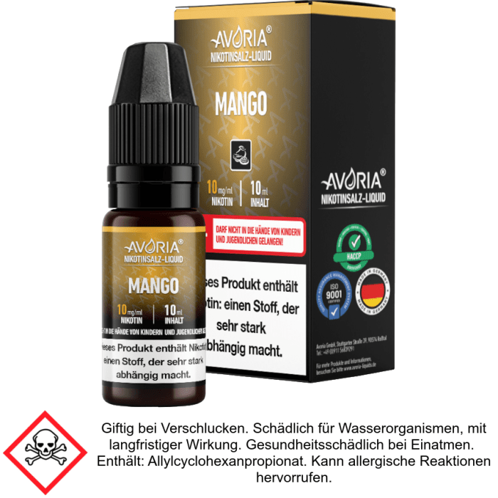 Avoria - Mango - Nikotinsalz Liquid 20 mg/ml