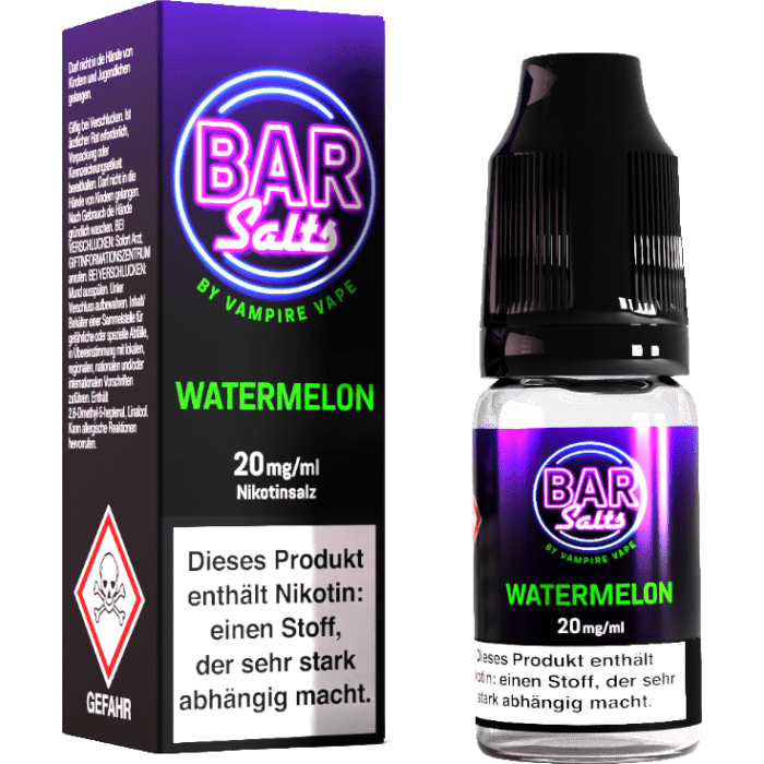 Bar Salts Watermelon - Nikotinsalz Liquid by Vampire Vape