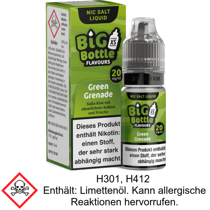 Big Bottle - Green Grenade - Nikotinsalz Liquid 20 mg/ml