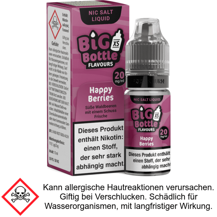 Big Bottle - Happy Berries - Nikotinsalz Liquid 20 mg/ml