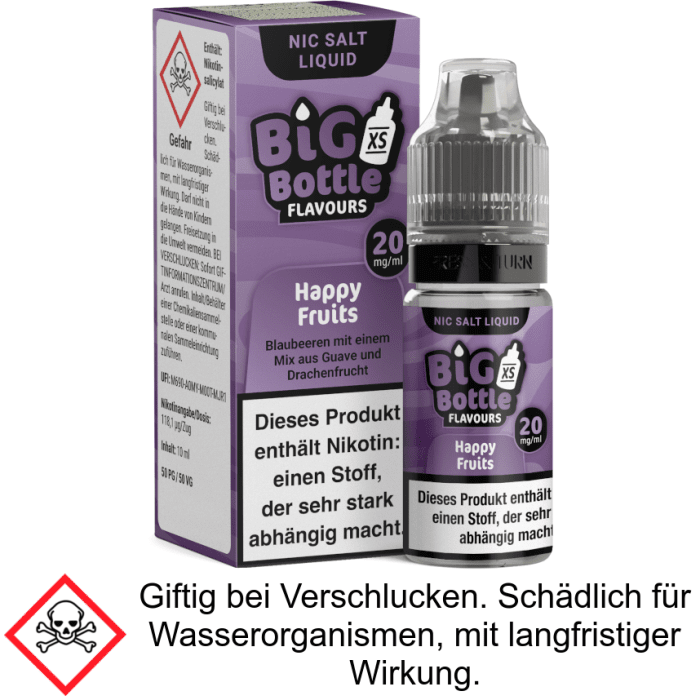Big Bottle - Happy Fruits - Nikotinsalz Liquid 20 mg/ml