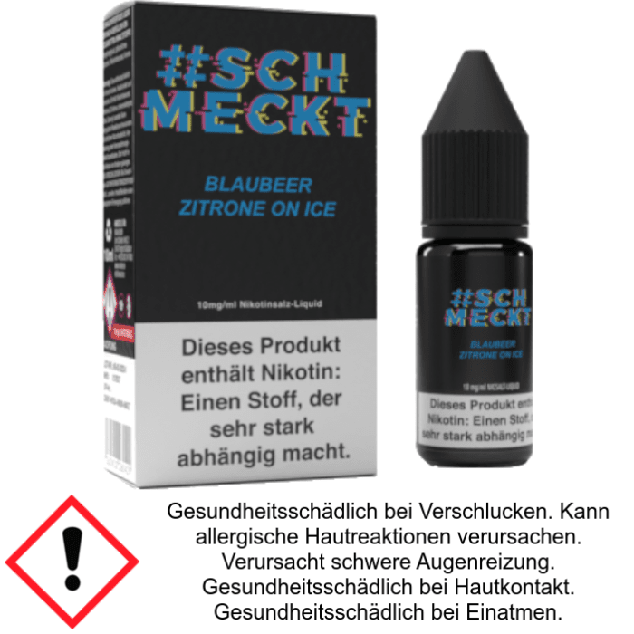Blaubeere Zitrone on Ice - 10 mg/ml Nikotinsalz Liquid #Schmeckt