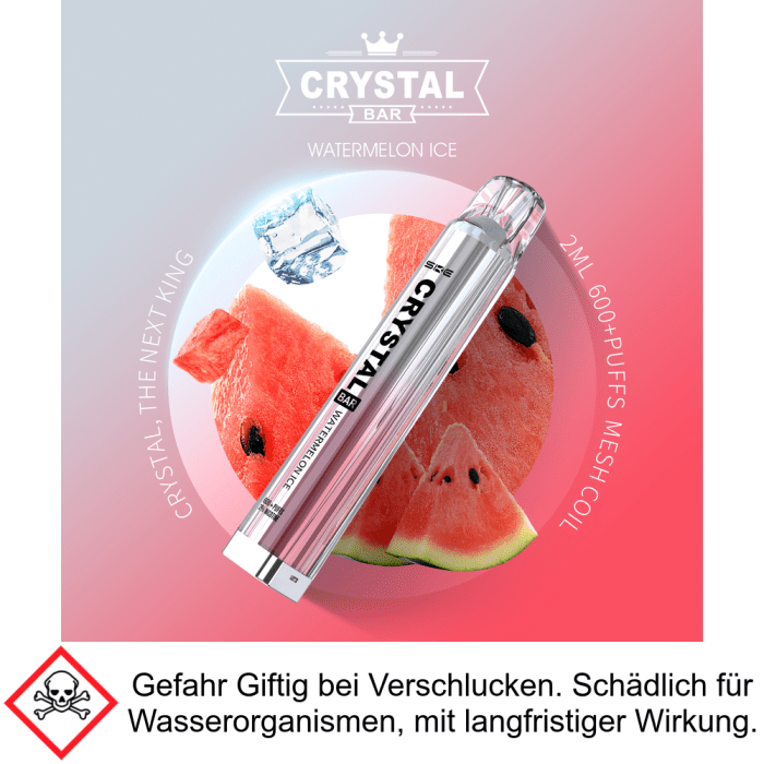 Crystal Bar Watermelon Ice 20 mg/ml - SKE