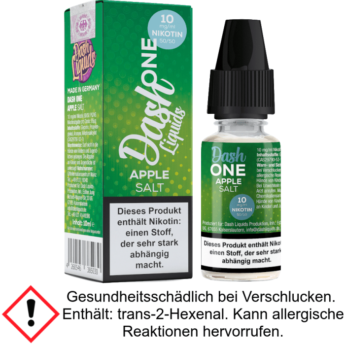 Dash Liquids - One - Apple - Nikotinsalz Liquid 10 mg/ml