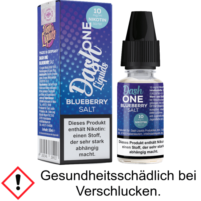 Dash Liquids - One - Blueberry - Nikotinsalz Liquid 10 mg/ml
