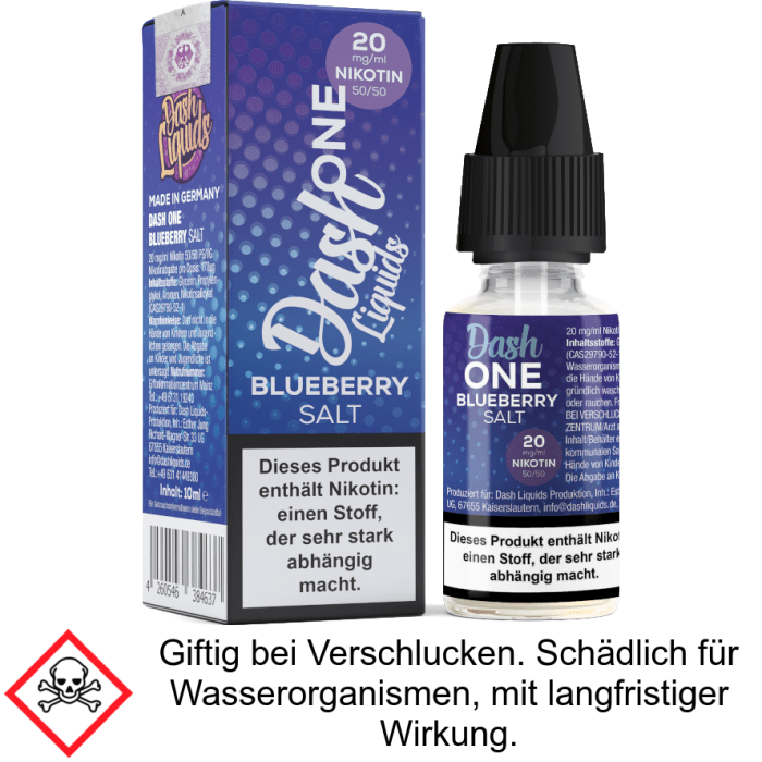 Dash Liquids - One - Blueberry - Nikotinsalz Liquid 20 mg/ml