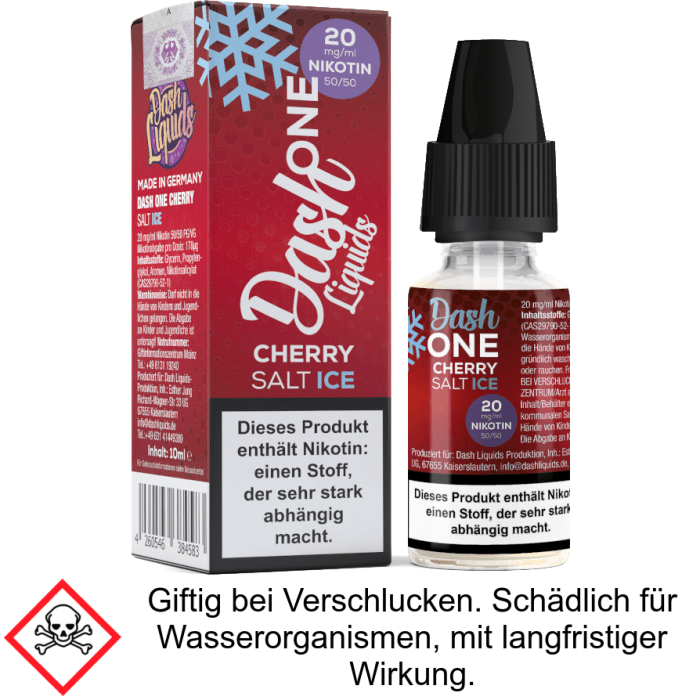 Dash Liquids - One - Cherry Ice - Nikotinsalz Liquid 20 mg/ml
