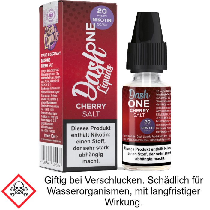 Dash Liquids - One - Cherry - Nikotinsalz Liquid 20 mg/ml