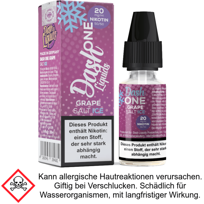 Dash Liquids - One - Grape Ice - Nikotinsalz Liquid 20 mg/ml