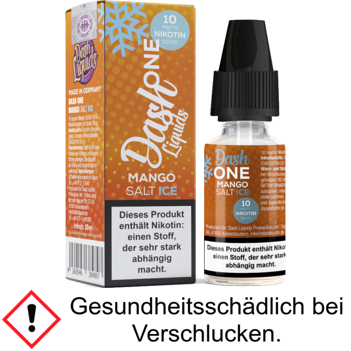 Dash Liquids - One - Mango Ice - Nikotinsalz Liquid 10 mg/ml