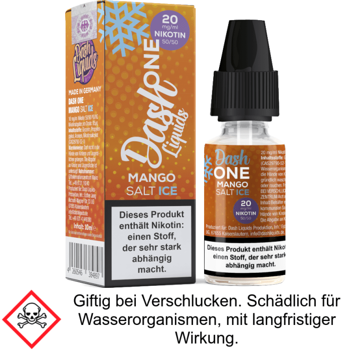 Dash Liquids - One - Mango Ice - Nikotinsalz Liquid 20 mg/ml
