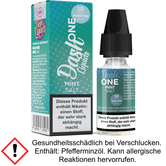 Dash Liquids - One - Mint - Nikotinsalz Liquid 10 mg/ml