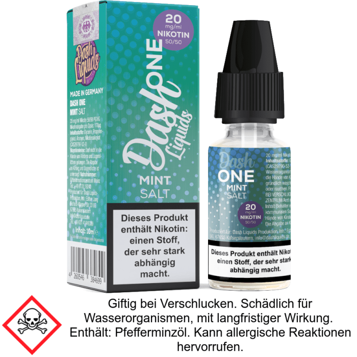 Dash Liquids - One - Mint - Nikotinsalz Liquid 20 mg/ml