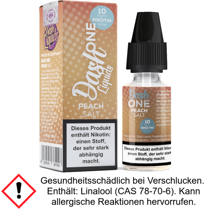 Dash Liquids - One - Peach - Nikotinsalz Liquid 10 mg/ml