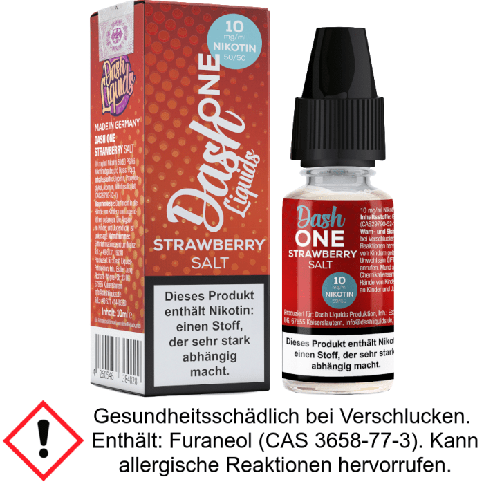 Dash Liquids - One - Strawberry - Nikotinsalz Liquid 10 mg/ml