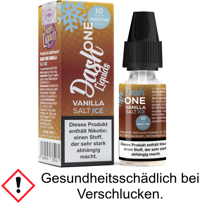 Dash Liquids - One - Vanilla Ice - Nikotinsalz Liquid 10 mg/ml